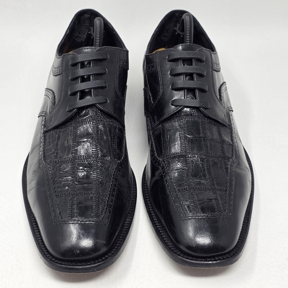 Stacy Adams Men\'s Size 10.5M Signature Monarch Black Shoes 24525-001 Pre-owned main image 6
